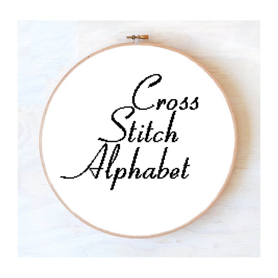 Cute Alphabet Cross Stitch Pattern 34 Stitch Tall Capital - Etsy