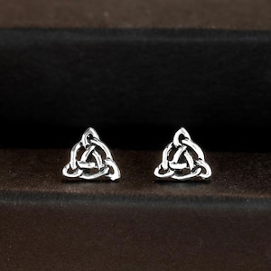 925 Sterling Silver Celtic Stud Earrings - Celtic Studs In Silver