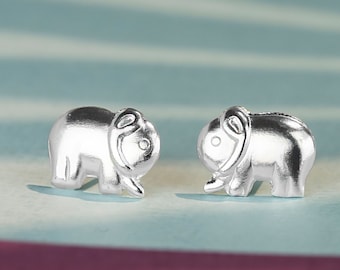 Orecchini in argento con elefanti - Italia