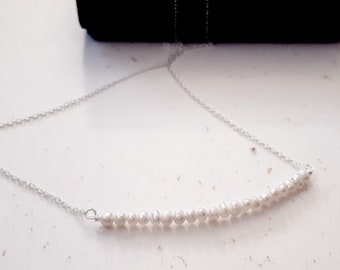 925 Sterling Silver Freshwater Pearl Choker Necklace