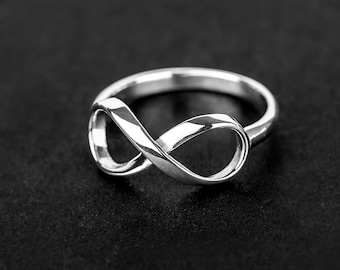 925 Sterling Silver Infinity Ring - Infinity Symbol Ring In Silver