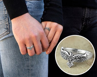 Anillo de Fénix en Plata Maciza 925/1000