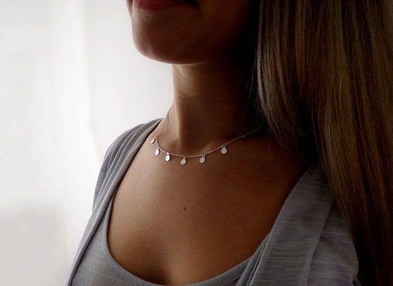 Etsy choker shop silver
