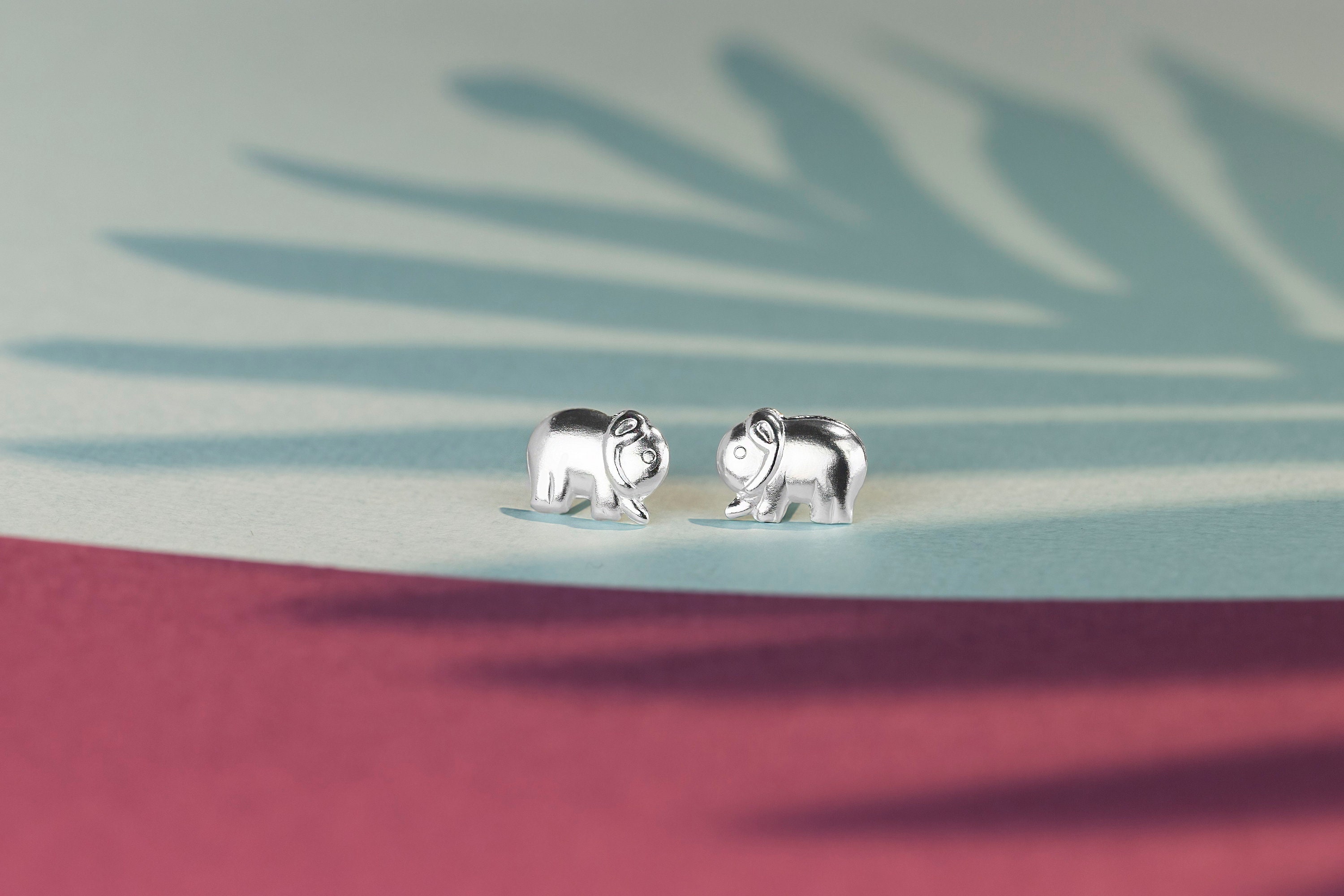 ORECCHINI HASTIN | Piccoli orecchini di elefante in argento – San Saru