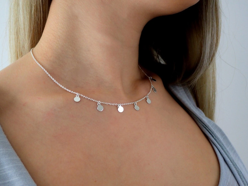 Collier Ras de Cou Pampilles en Argent Massif 925/1000e | Etsy