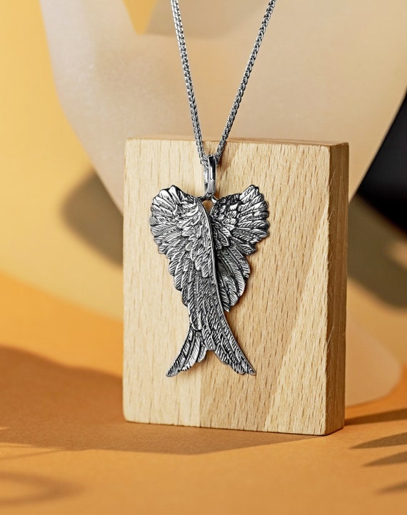 Sterling Silver Angel Wings Large Pendant Sterling Silver Angel Wings Large Pendant