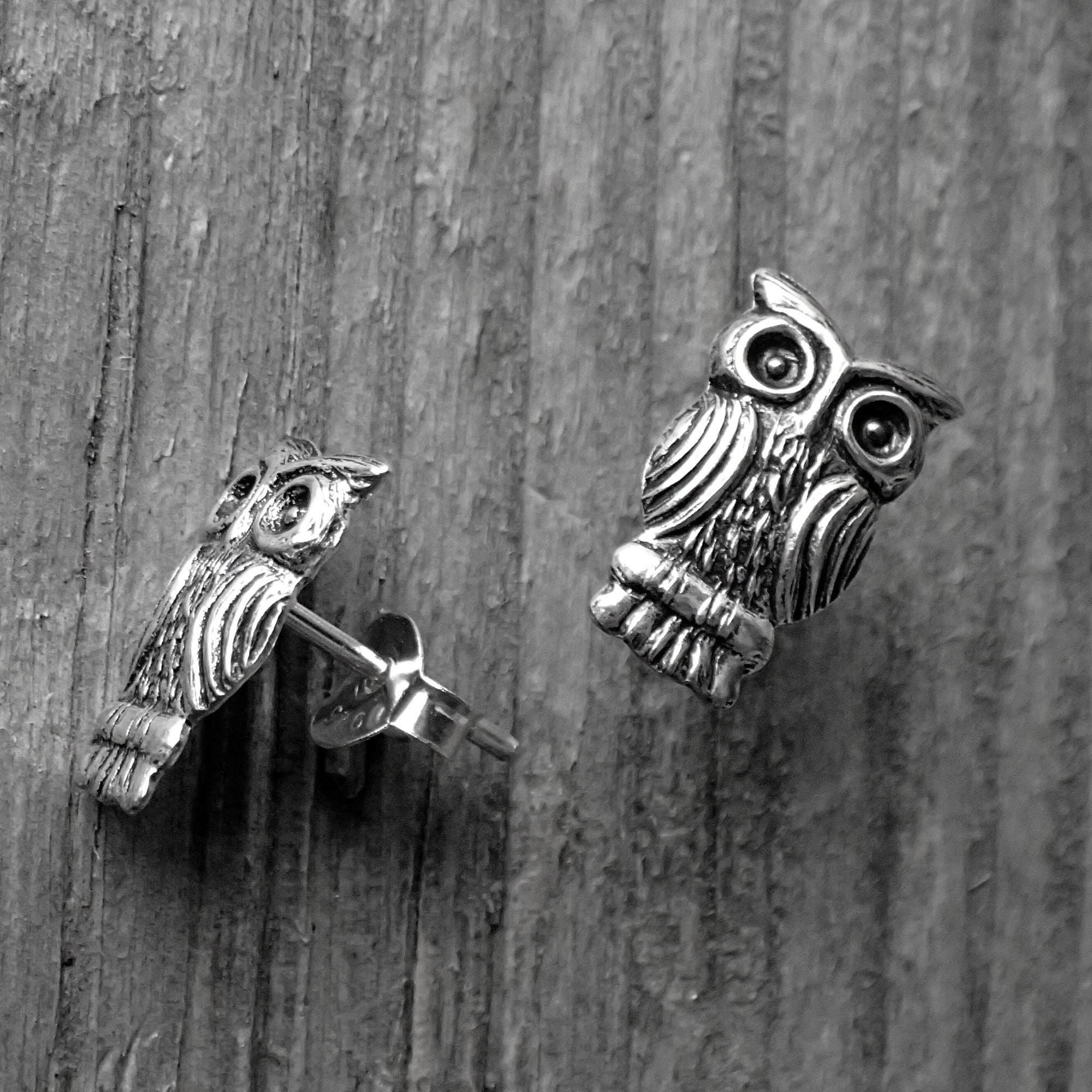 VENACOLY Orecchini A Gufo In Argento Sterling 925 | Ipoallergenici, Senza Nichel, 13x9,6 Mm, Con Panno E Confezione Regalo, Per Amanti Dei Gufi