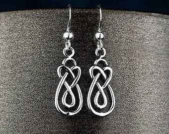 Paire De Boucles D'oreilles Celtiques En Argent Massif - Neuf Avec étiquettes - Bijou Ethnique Et Symbolique