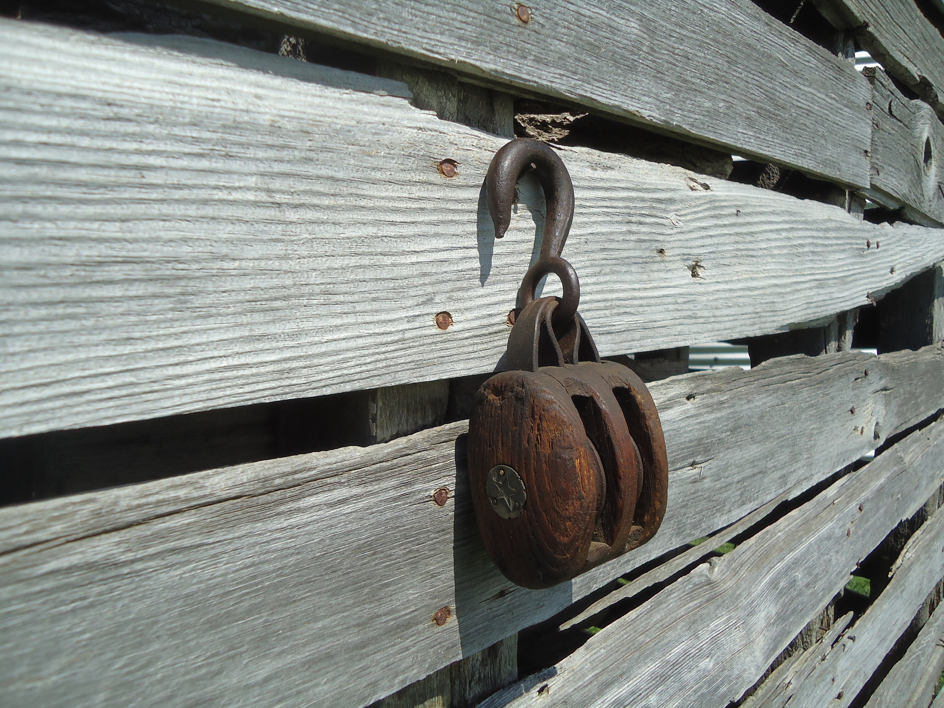 Vintage Barn Pulley Small Wood Pulley Miniature Wood Pulley Etsy
