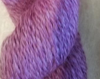 100% alpaca yarn - Raspberry, 2-ply, sport