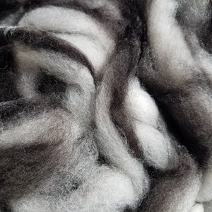 Alpaca Roving in "Zebra" from Casper and George - incredibly soft!