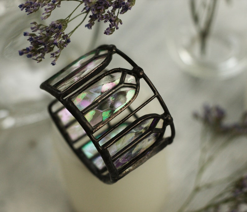 Holographic bracelet festival jewelry festival bracelet witch jewelry gothic bracelet witch Iridescent bracelet gothic jewelry