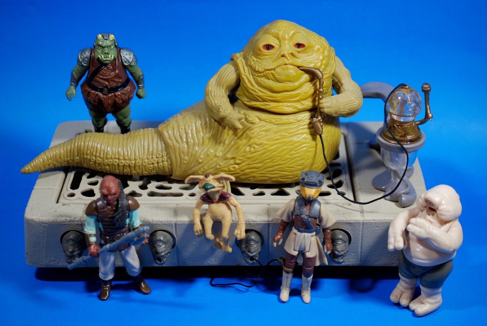 Vintage Star Wars Jabba the Hutt Playset and 4 Action Figures Etsy
