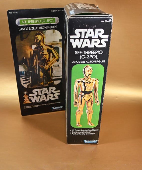 Vintage Star Wars Large 12 Inch C-3PO Action Figure in Box