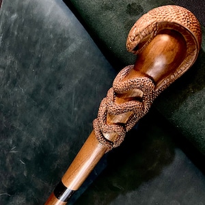 Snake Walking Stick Cobra Walking Stick Cane Wooden Stick High Quality Wood Walking Stick Carved Walking Stick