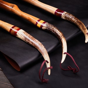 Shoehorn Handmade Shoes Horn Men&#39;s Shoes Accessory, Design Deer Horn Handle Shoehorn Long Handle - Vintage Gift for Men and Women
