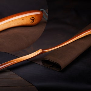 Gift For Father  Long Shoe Horn Professional Wooden Shoe Horn Shoehorn Vintage Decorative First Fathers Day Gift
