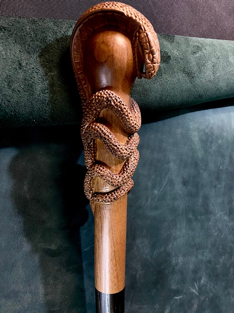 Snake Walking Stick Cobra Walking Stick Cane Wooden Stick High Quality ...