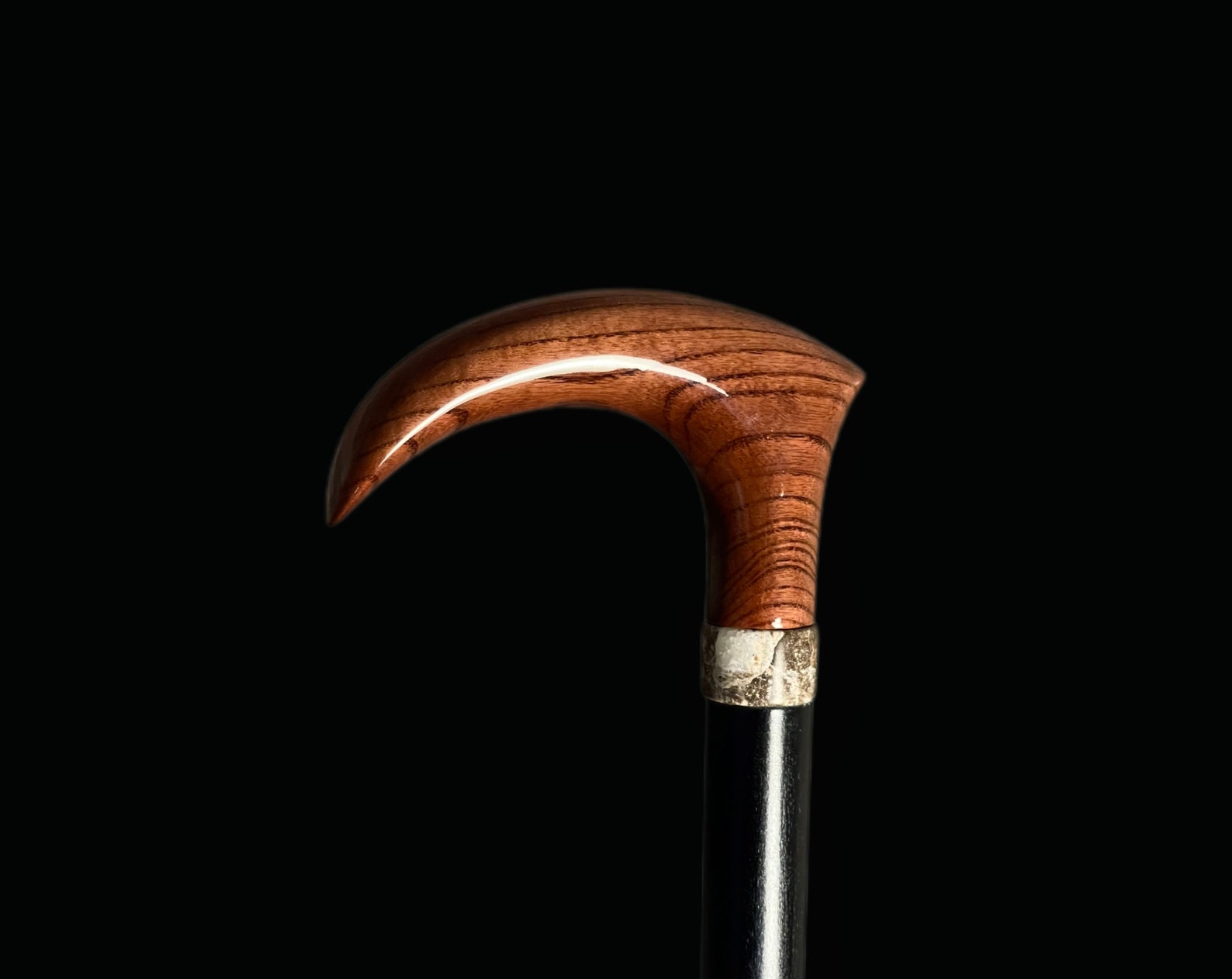 Cane Insert Elegant Cane With Marble Insert. Walking Cane Made of Natural Wood and ...
