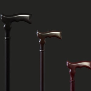 Elegant cane for man or women, mom, grandmother - Processed handle Beautiful wooden walking stick