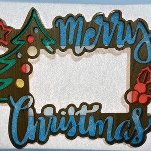 Weihnachtsrahmen,Geschenk für Weihnachten,Weihnachtsgeschenk,Fotoschmuck,Weihnachtsdeko,Dekoration,Weihnachtsfotokarte,Weihnachtsgeschenkidee