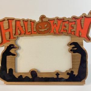Halloween Frame. Halloween Home Decor. Halloween Decorations Indoor. Shadow Box Frame. Wooden Halloween Decorations