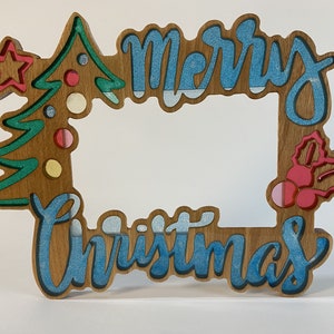 Weihnachtsrahmen,Geschenk für Weihnachten,Weihnachtsgeschenk,Fotoschmuck,Weihnachtsdeko,Dekoration,Weihnachtsfotokarte,Weihnachtsgeschenkidee