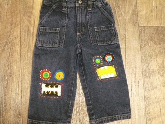 Boys Size 2T Boys Denim Boys Pants Monster Jeans By b | Etsy