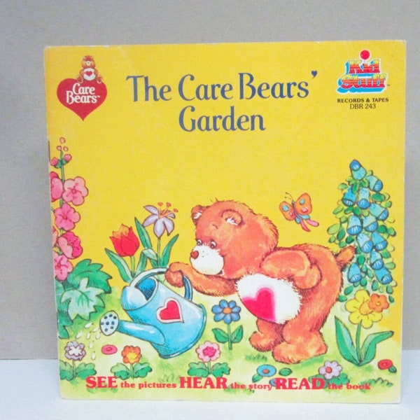 1984 The Care Bears' Garden Story Book Kids Read Along Books Carebears Book Only