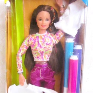 1998 Tie Dye Teresa Barbie #20506 NRFB 90s Teresa Barbie&#39;s Friend Mattel Tie Dye