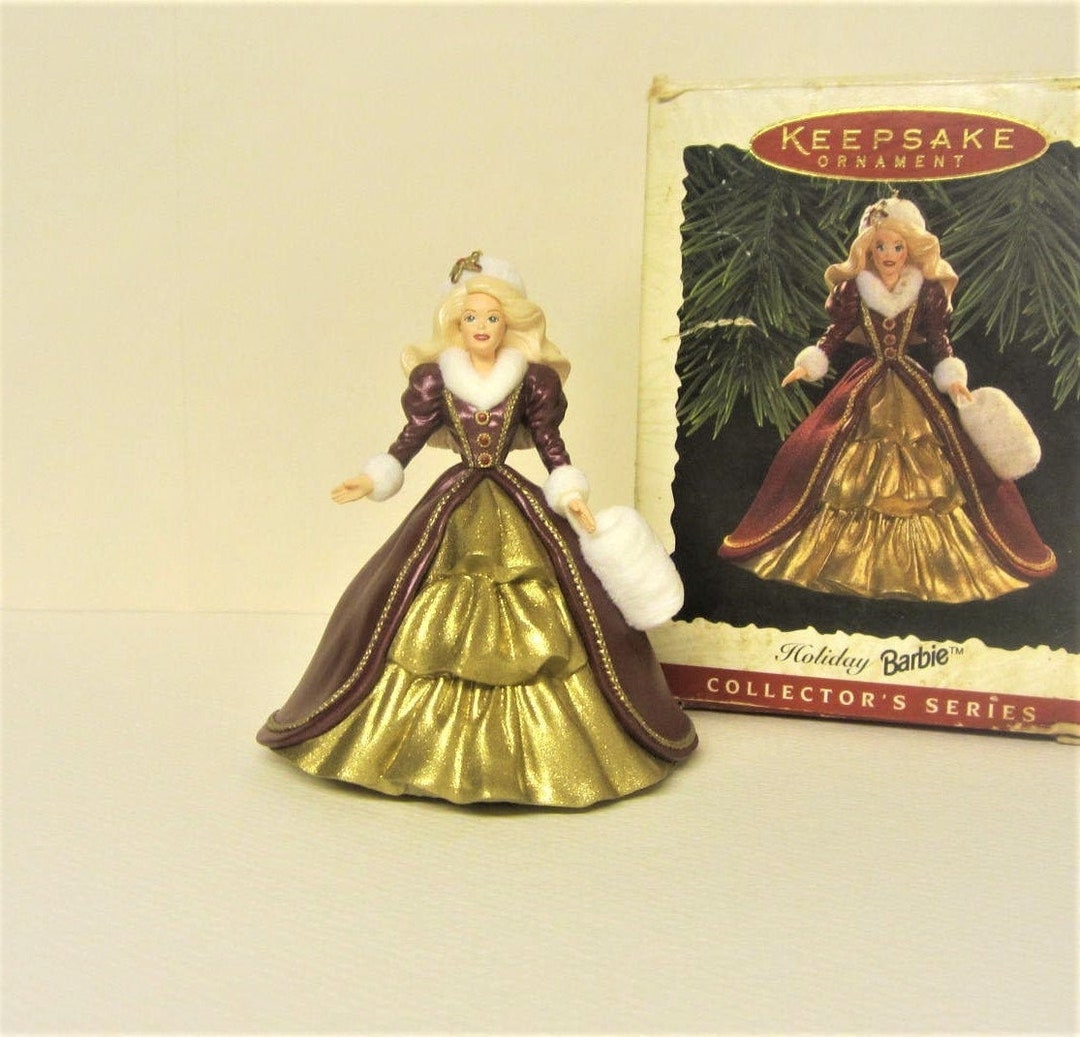 Holiday Barbie Ornament 1996 Hallmark Keepsake Ornament Barbie With Original Box - Etsy