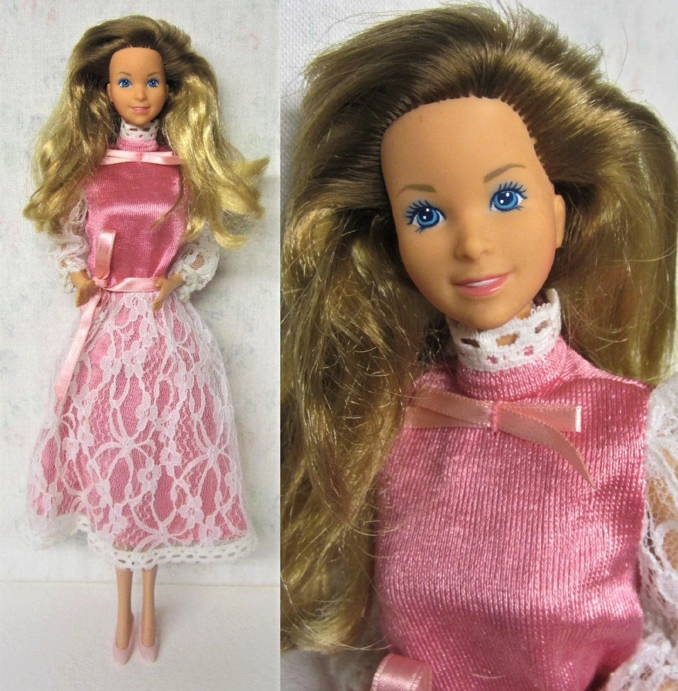 1986 Heart Family Barbie Heart Mom Doll With Original Dress 80s Heart  Family Mattel Mrs Heart 