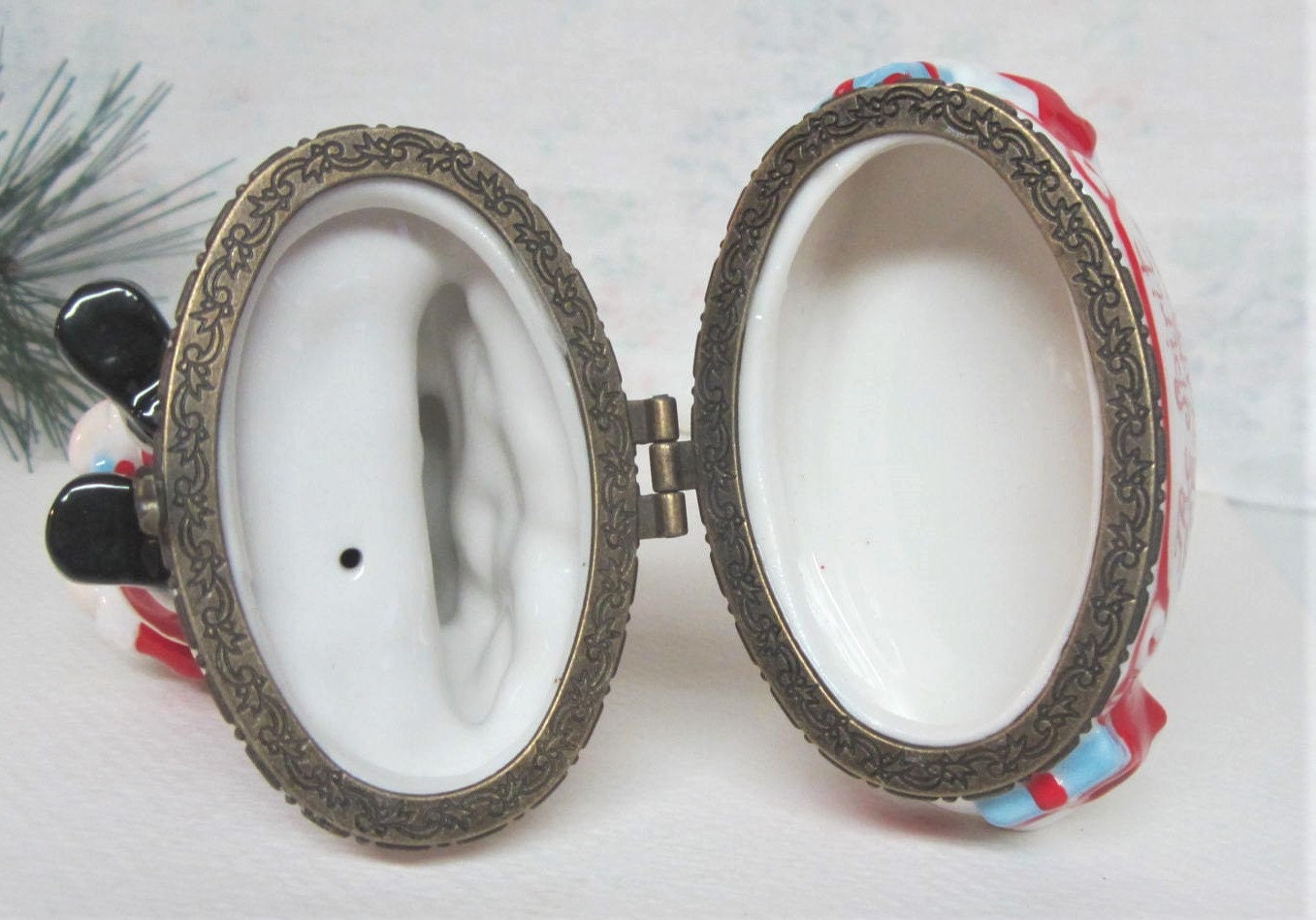 Villeroy & Boch 1748 Xmas Trinket Box 80s Ceramic Hinged Box Etsy