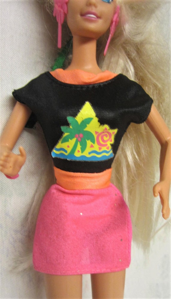 1993 Glitter Barbie 10965 with Original Dress 90s - Etsy België