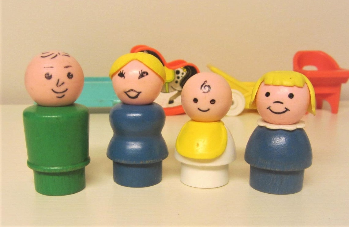 Fisher-Price Vintage Nursery Set 761 - Bleu - NEUF Dans Sa Boîte (NRFB)