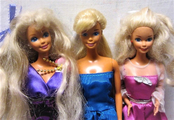 1990s Barbie Dolls Lot of 3 Barbies by Mattel 90s Dressed | Etsy
