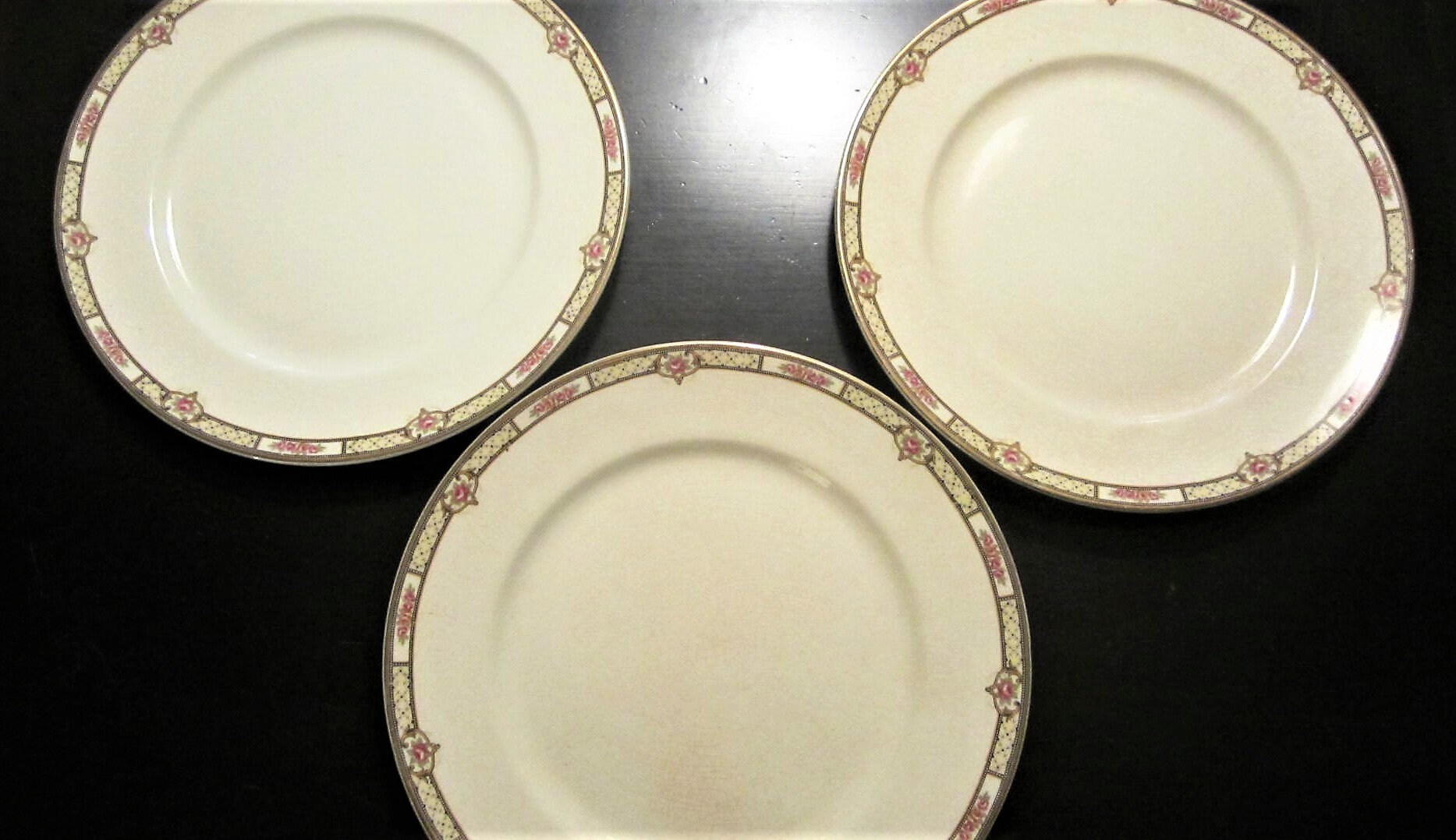 Royal Winton Dinner Plates Set of 3 10 Inch Plates 1930s Royal Etsy
