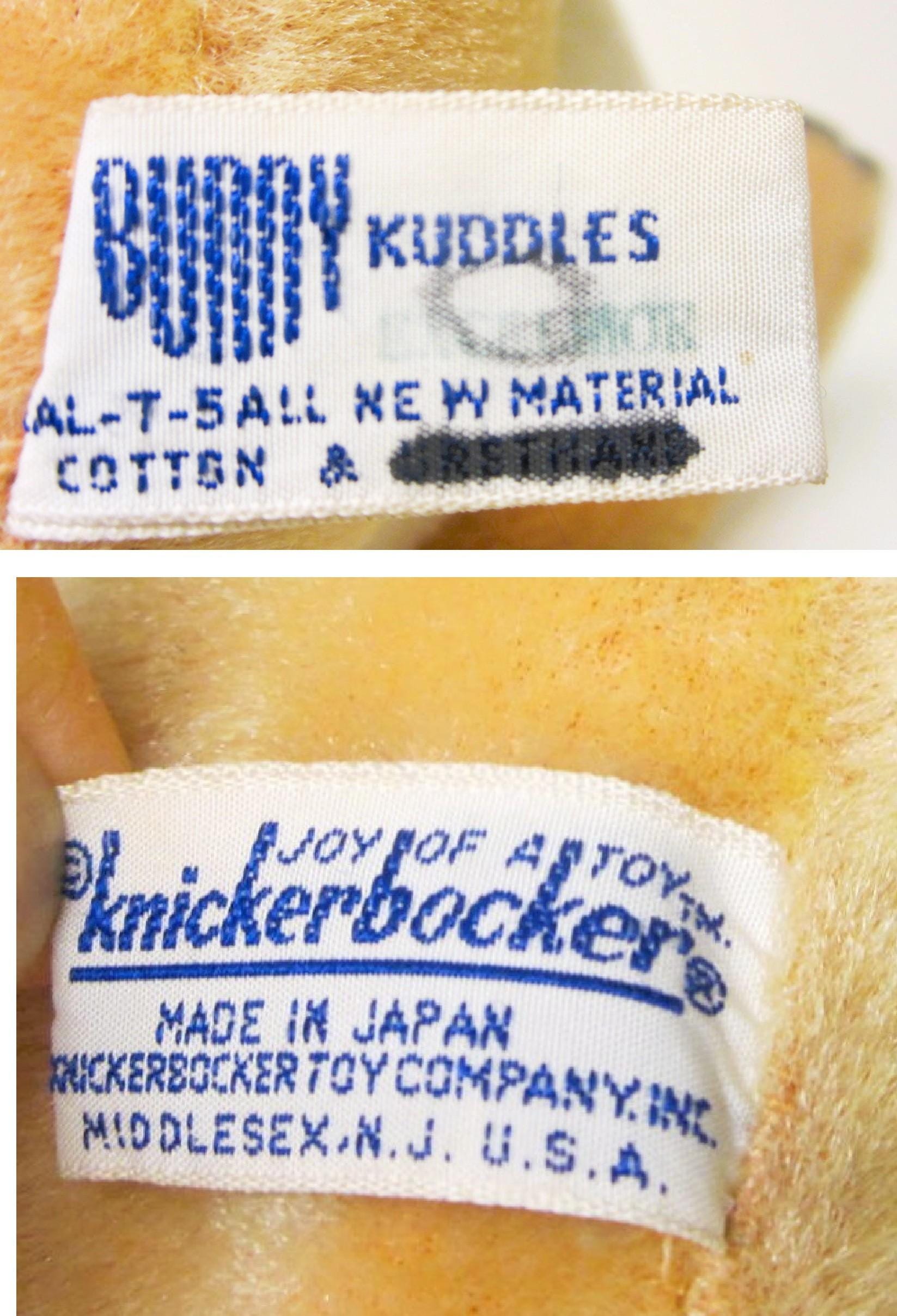 60s Knickerbocker Rabbit Plush Toy 12 Inch Stuffed Rabbit Japan Toy ...