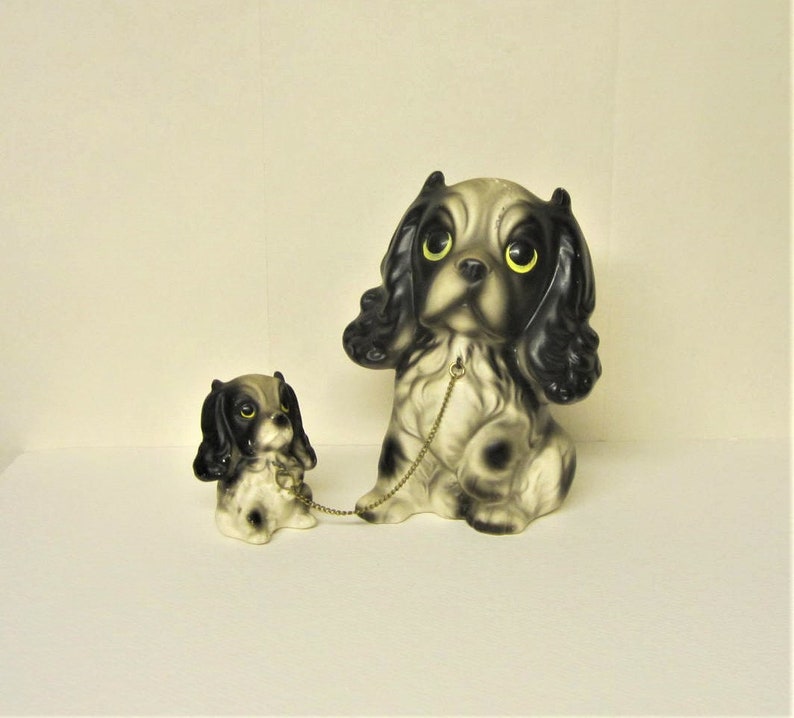 Japan Dogs on A Chain Cocker Spaniel Dog Figurines Set of 2 Etsy Canada