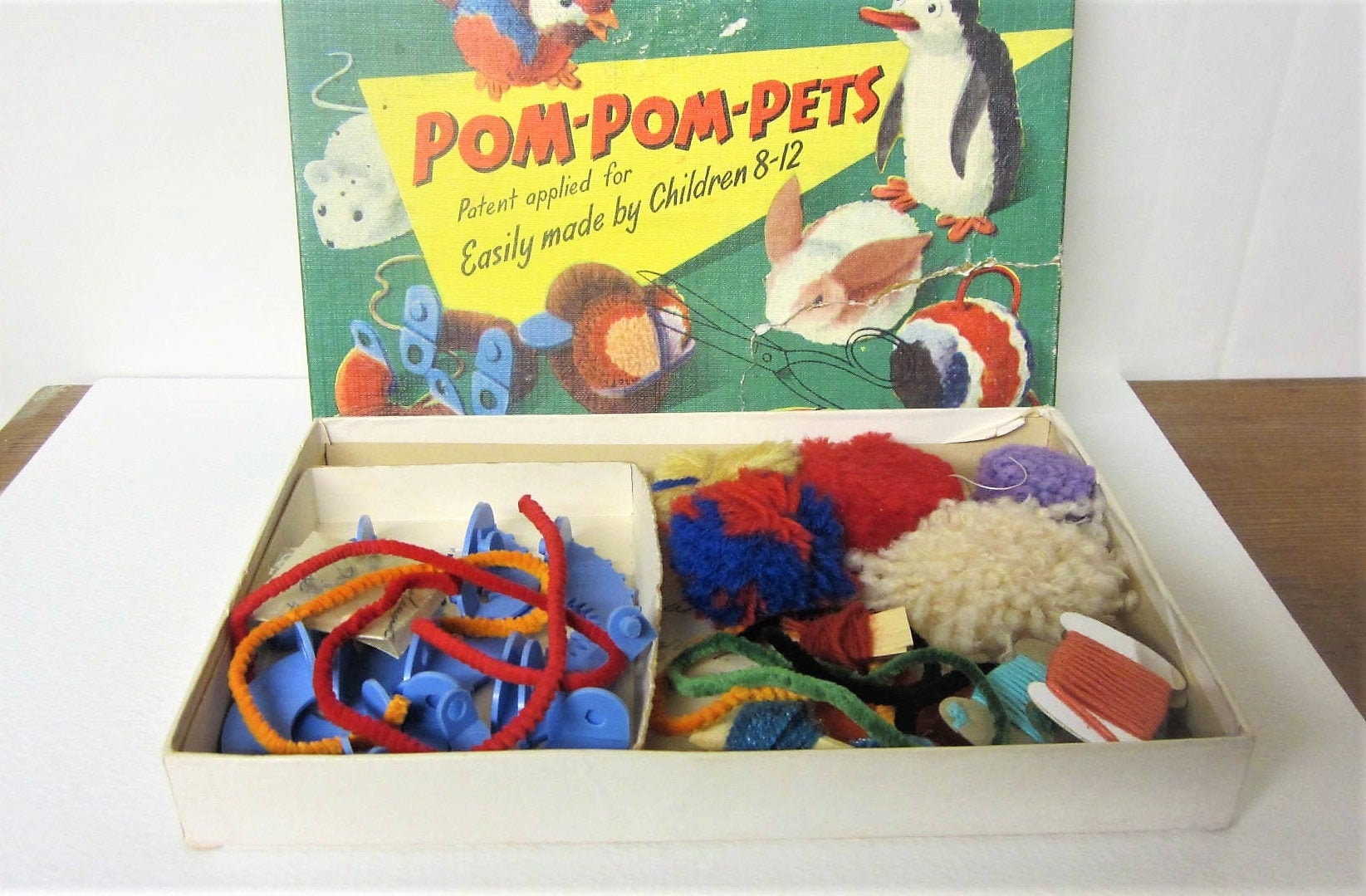 Spears Pom Pom Pets 50s Craft Set Retro Pompom Craft Kits Vintage Yarn ...