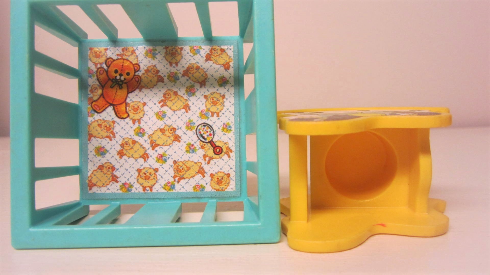 1977 Fisher Price Nursery 761 70s Little People Nursery Set Etsy