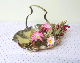 Antique James Deakin & Sons EPNS Bride's Basket Silver Plated Fruit Basket