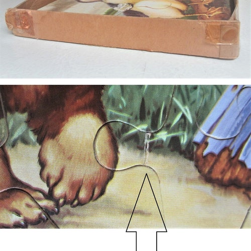 Pre School Animal Puzzles 60s Baby Pets Puzzle Game Original Box 3 shops Puzzles Nursery Jigsaw