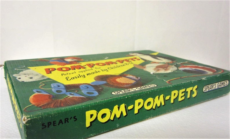 Spears Pom Pom Pets 50s Craft Set Retro Pompom Craft Kits - Etsy