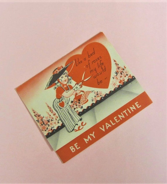 Precious 1950's Vintage Mid-Century Retro Valentine's Day Cards