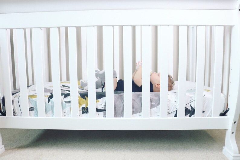 Modern Woodland Crib Sheet Baby Bedding Modern Crib Bedding Etsy
