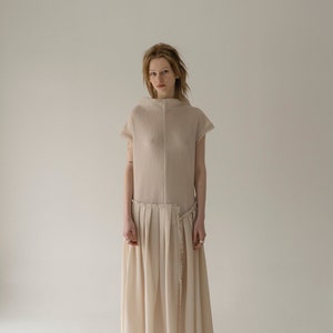 YERUSALIMKA Cream Wool dress