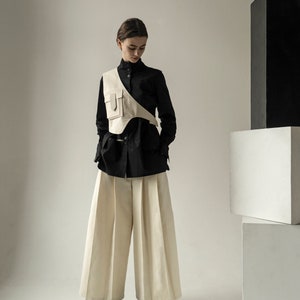 OFF white ASYMMETRICAL VEST