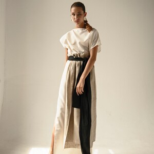 Motanka raw linen dress image 6