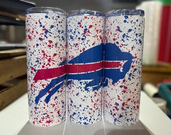 Buffalo Bills Tumbler | Skinny Tumbler | Cup | Bills Mafia | Christmas | Gift | Tumbler | 20Oz | football | Buffalo | bills Cup